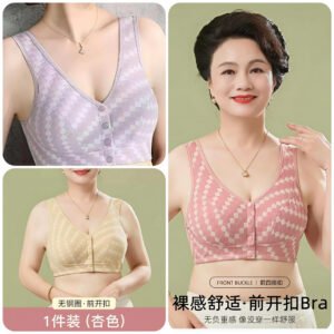 3 Pcs Design Front Button Bra